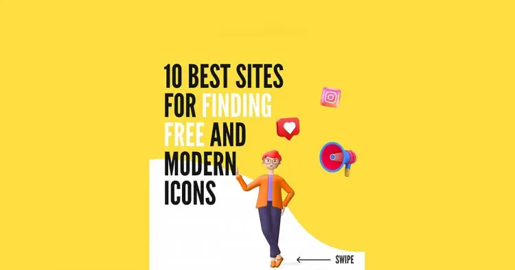 10 Best Sites For Finding Free And Modern Icons.